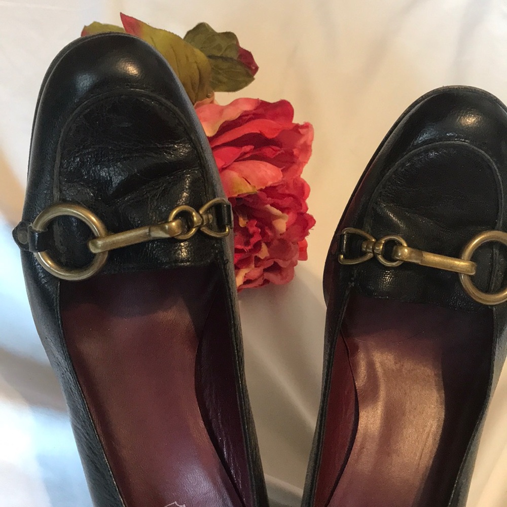 Coach Aubry black leather pumps Size 7B - Picture 4 of 8